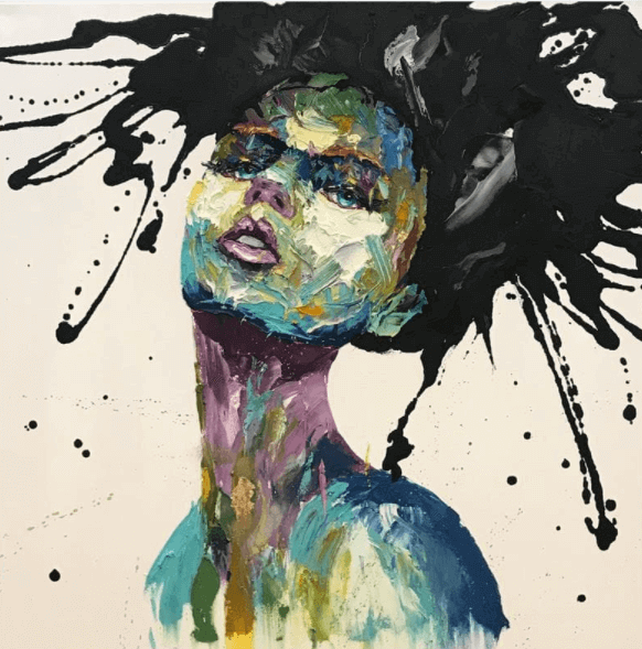 ojos turquesa de marc agusil dans l'art des portraits